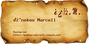 Énekes Marcell névjegykártya